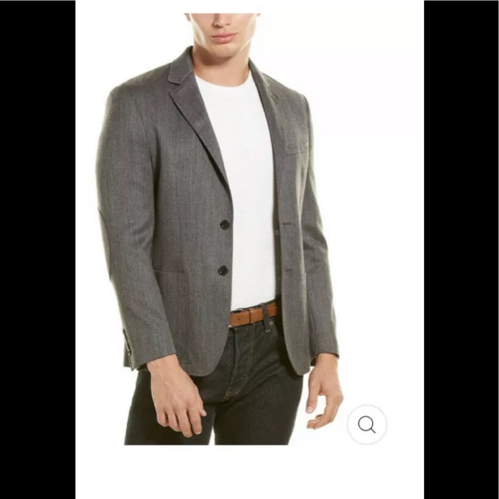 $395 new DANIEL HECHTER HAVEN WOOL-BLEND SPORT COAT jacket blazer suite 40R Grey
